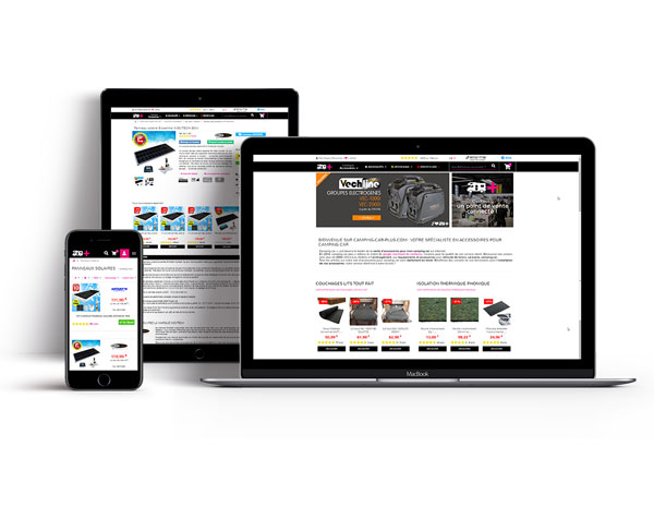 Presentation camping car plus by ecommerce Solution