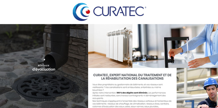 Refonte du site Curatec.fr
