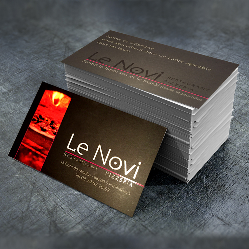 Carte de Visite Vernis Selectif