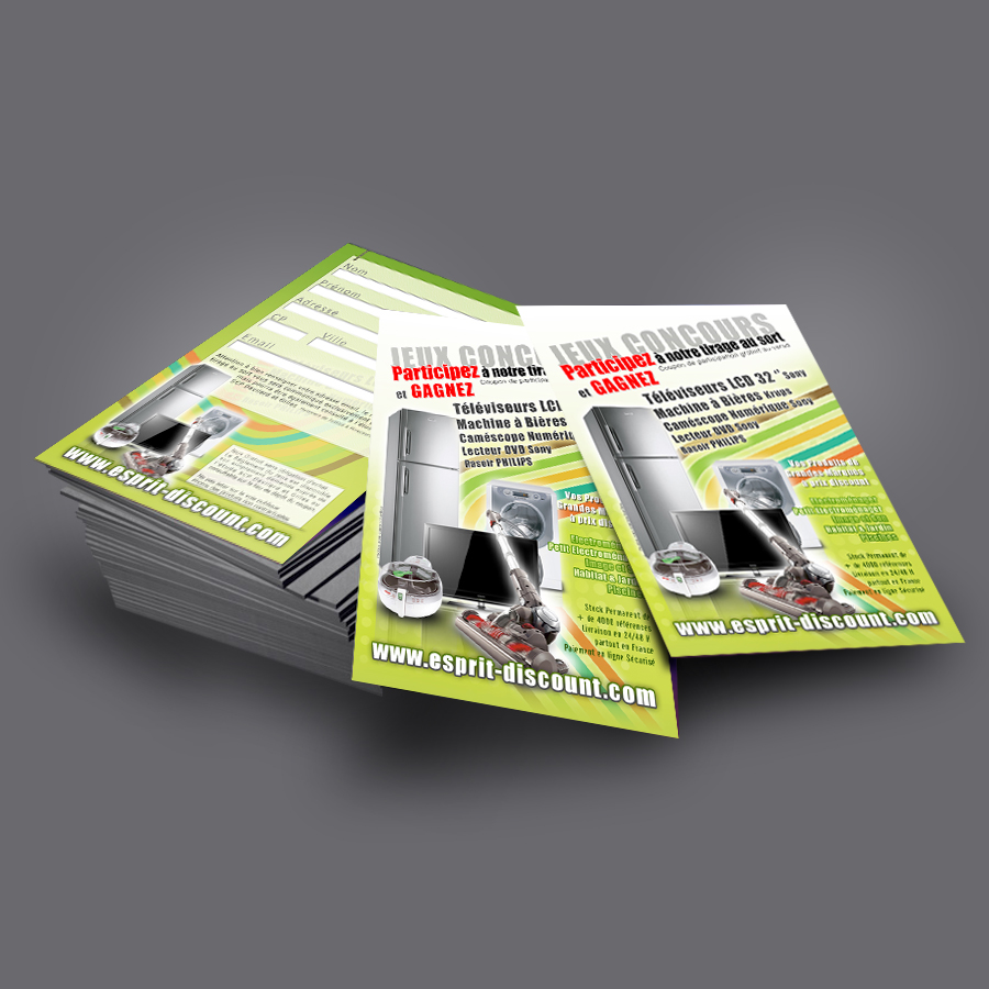 Flyer classique A6 300grs Couch Brillant